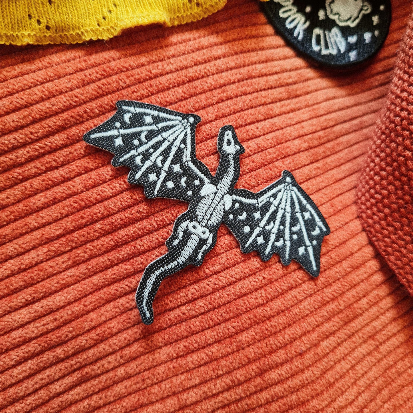 3 inch Glow in the Dark Skeleton Dragon Patch