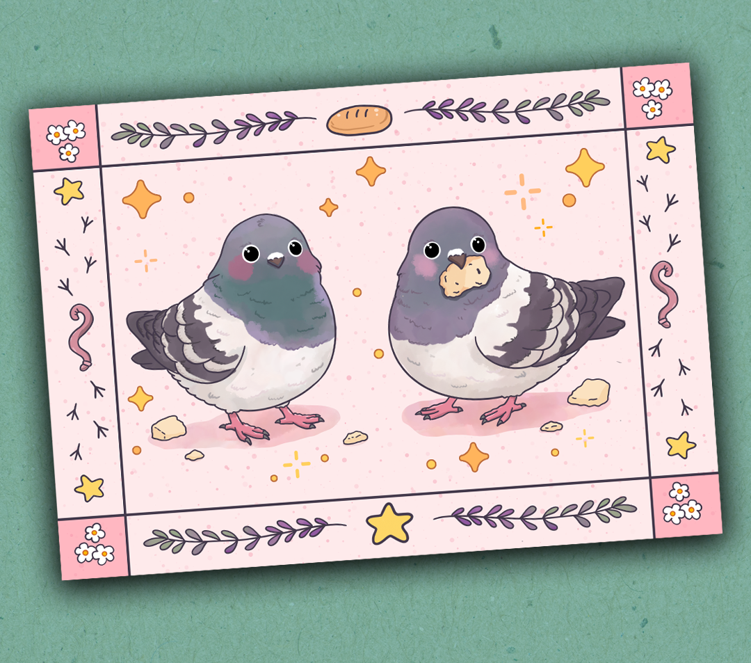 A6 Pigeon Artprint