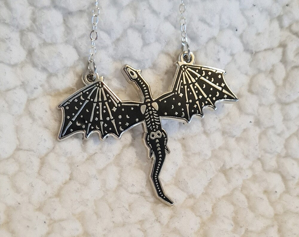 Skeleton Dragon 18inch Necklace