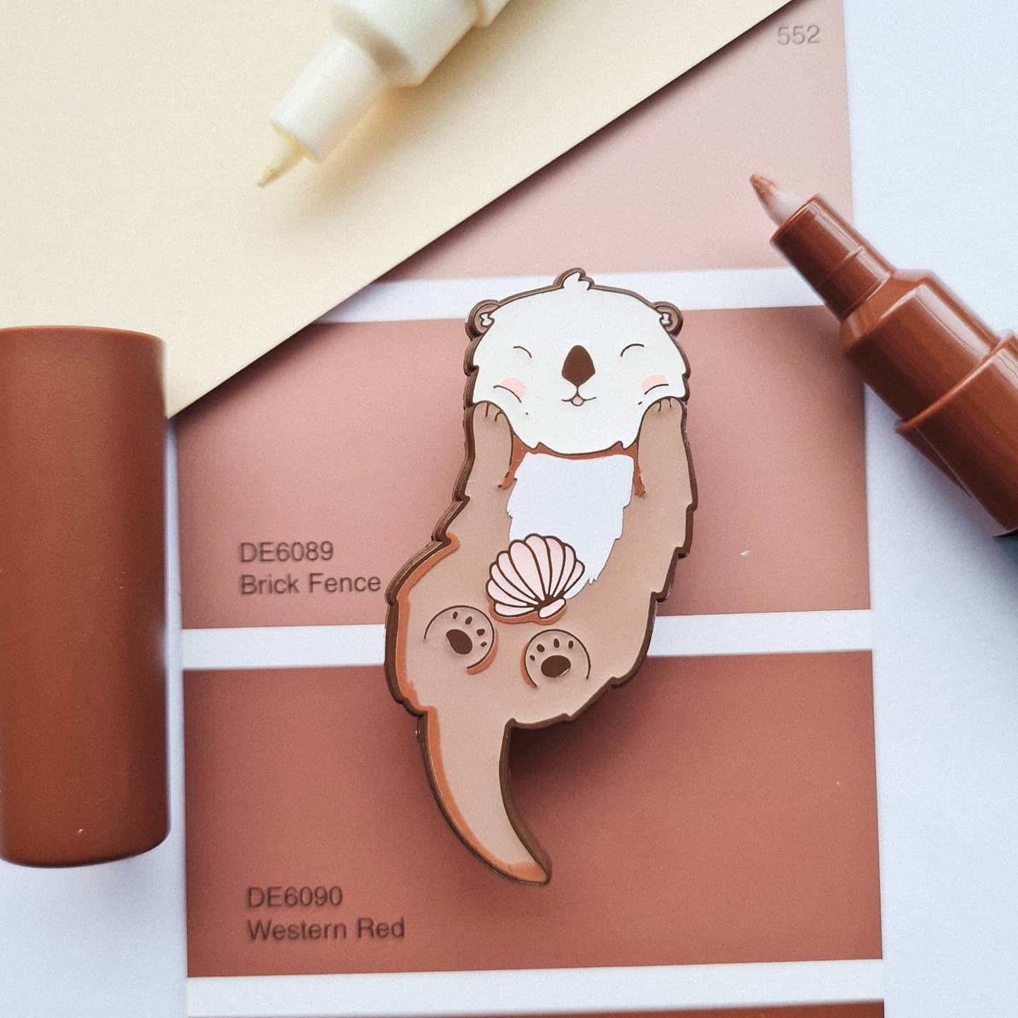 Sea Otter Enamel Pin l Otter l Otter pin l Enamel pin l Bold Beasties