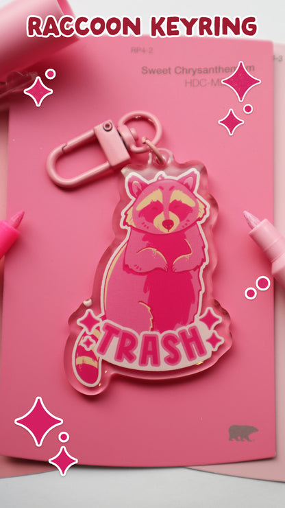 Raccoon Acrylic Keychain