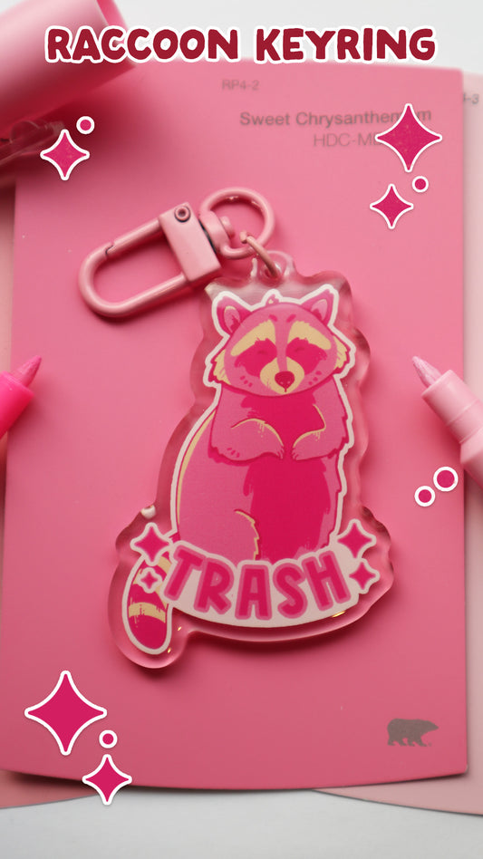 Raccoon Acrylic Keychain