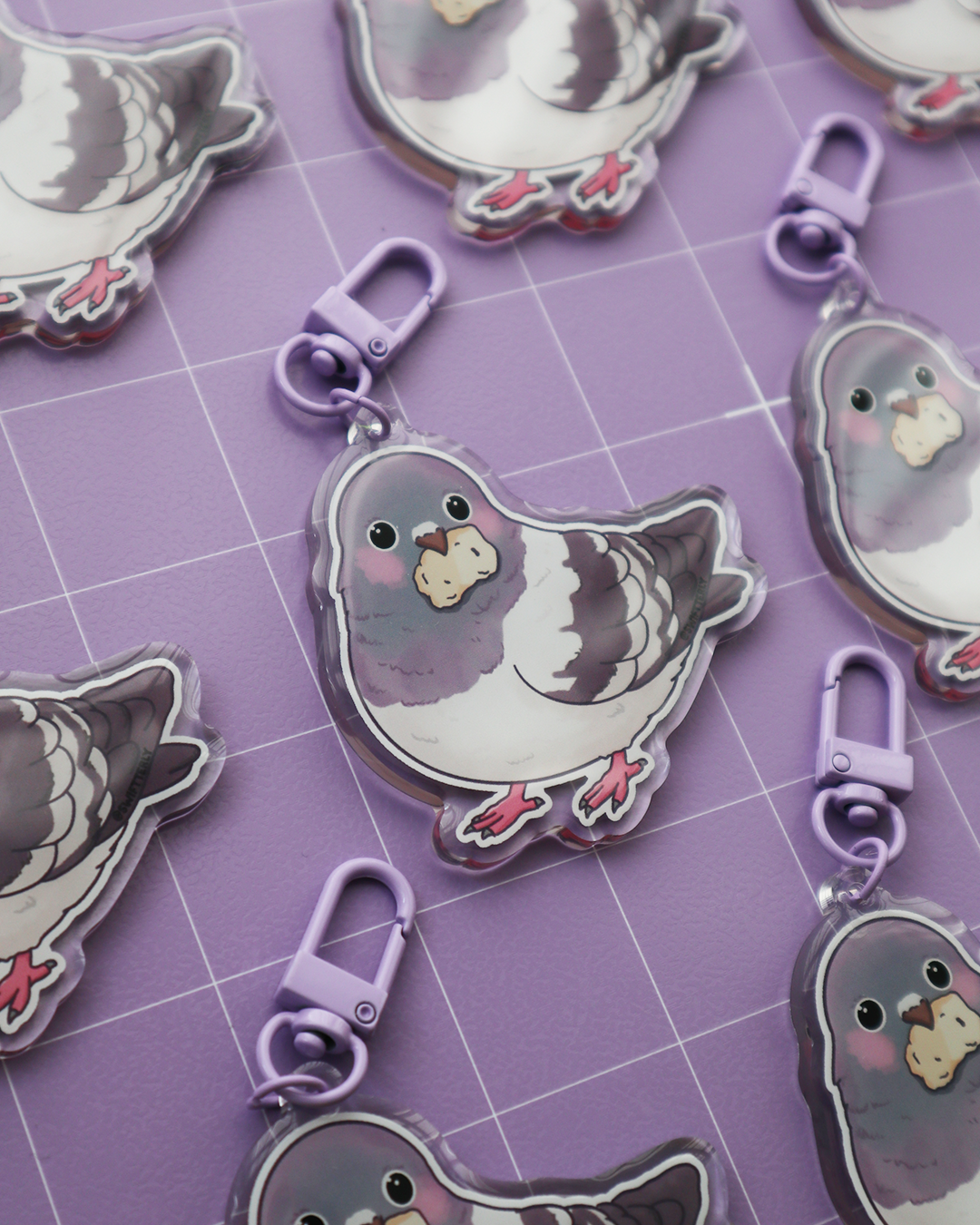Plomp Pigeon Acrylic Keychain