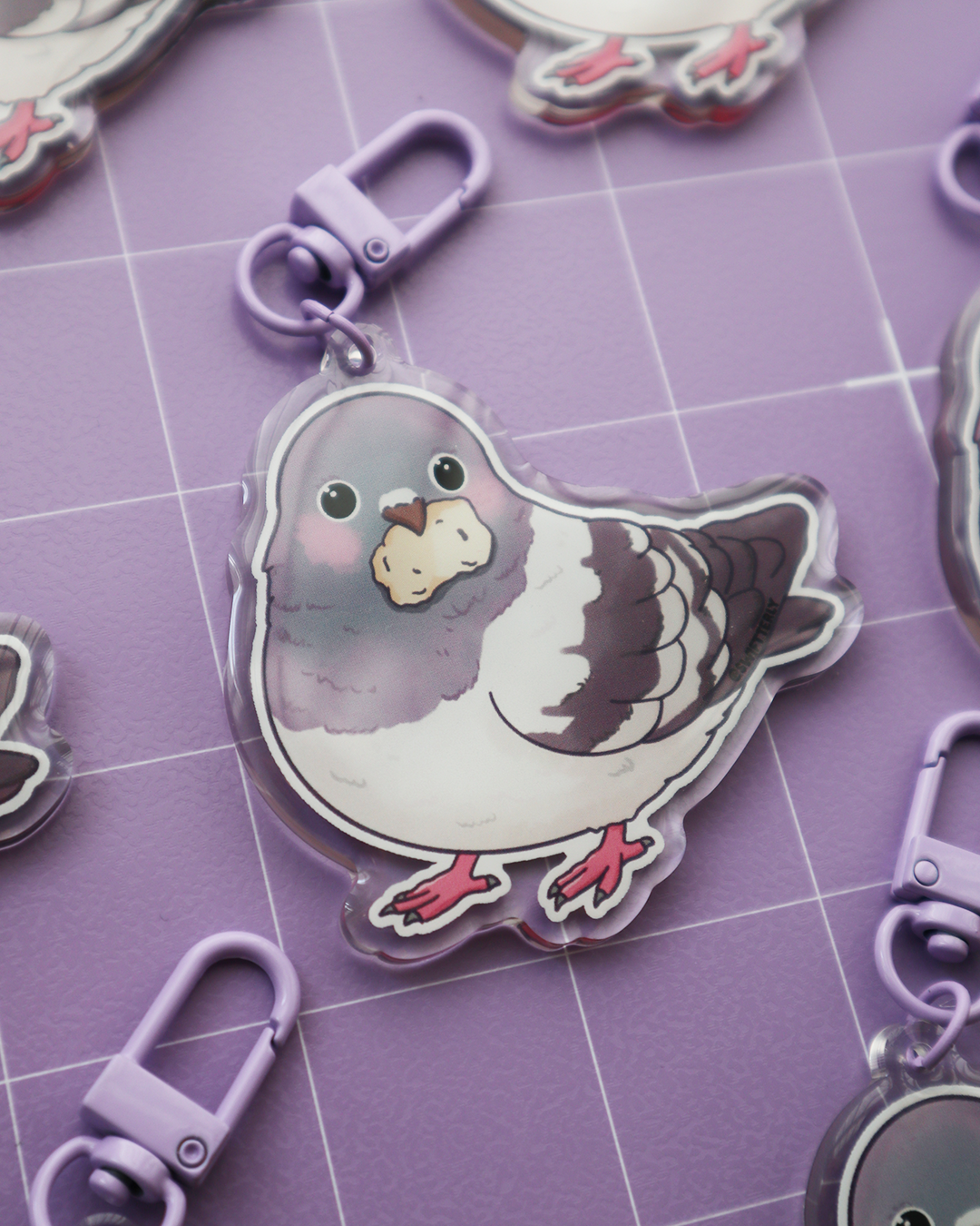 Plomp Pigeon Acrylic Keychain
