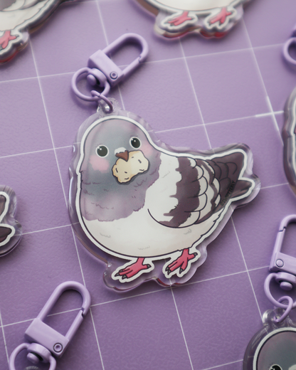 Plomp Pigeon Acrylic Keychain