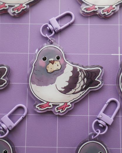 Plomp Pigeon Acrylic Keychain