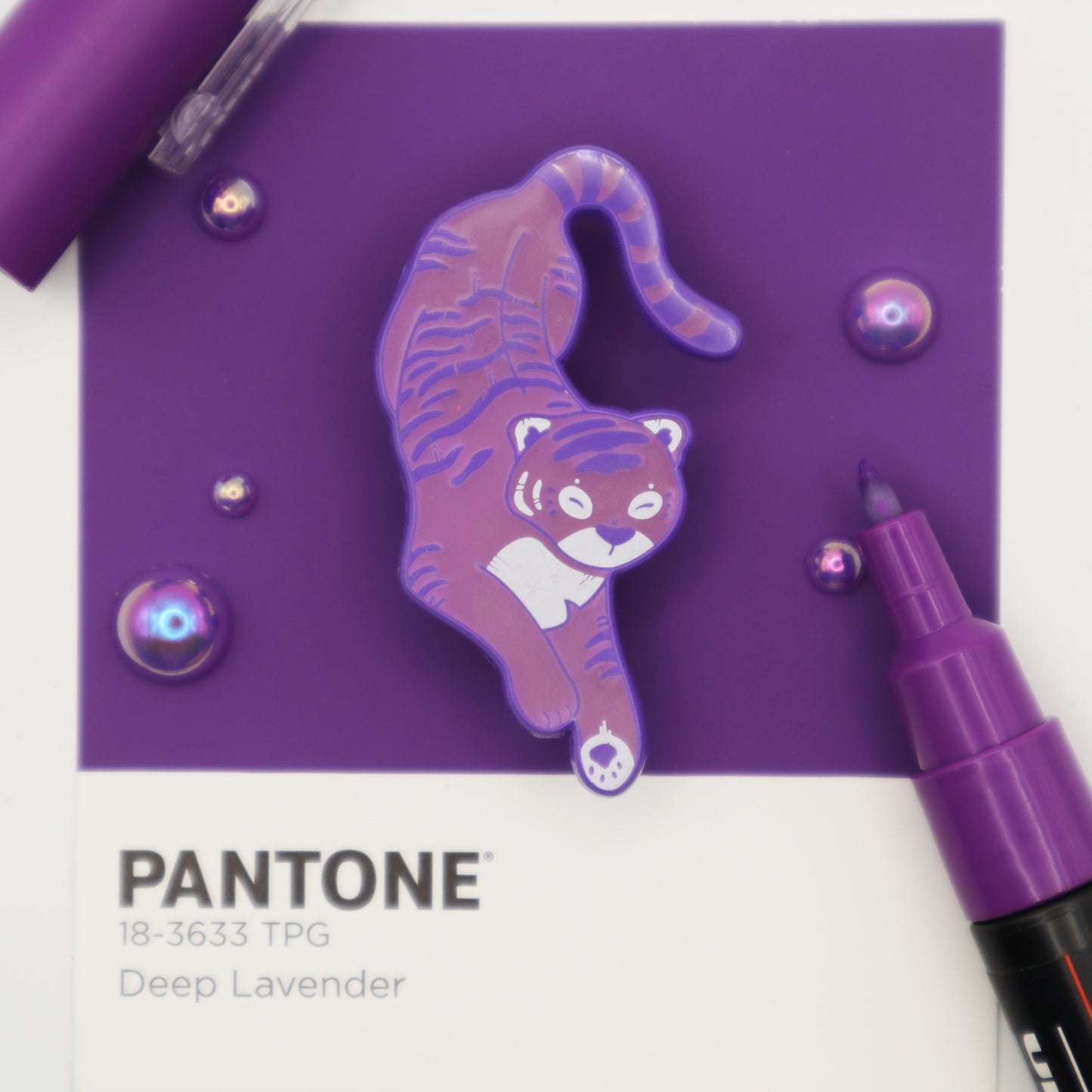 Purple Tiger Hard Enamel pins