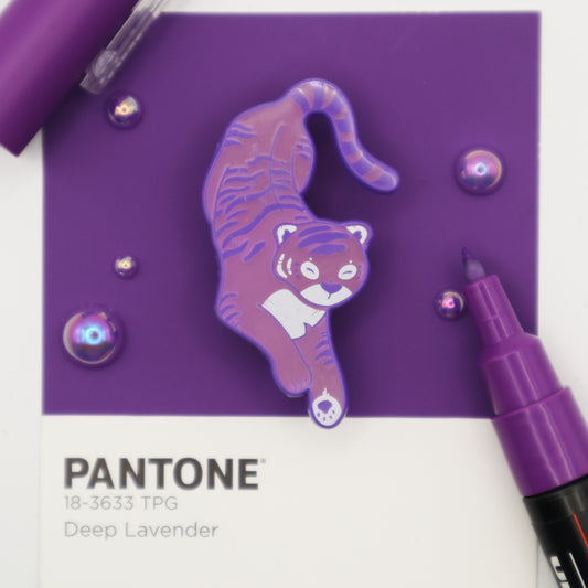 Purple Tiger Hard Enamel pins